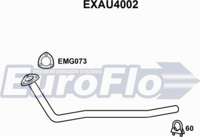 EuroFlo EXAU4002 - Izplūdes caurule autodraugiem.lv