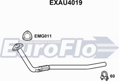 EuroFlo EXAU4019 - Izplūdes caurule autodraugiem.lv