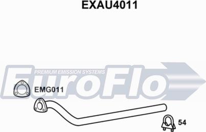 EuroFlo EXAU4011 - Izplūdes caurule autodraugiem.lv