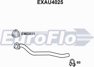 EuroFlo EXAU4025 - Izplūdes caurule autodraugiem.lv