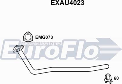 EuroFlo EXAU4023 - Izplūdes caurule autodraugiem.lv