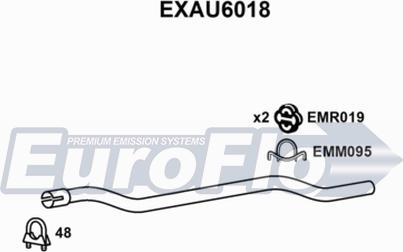 EuroFlo EXAU6018 - Izplūdes caurules uzgalis autodraugiem.lv