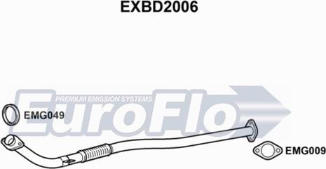 EuroFlo EXBD2006 - Izplūdes caurule autodraugiem.lv
