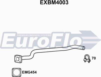 EuroFlo EXBM4003 - Izplūdes caurule autodraugiem.lv