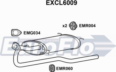 EuroFlo EXCL6009 - Izplūdes gāzu trokšņa slāpētājs (pēdējais) autodraugiem.lv