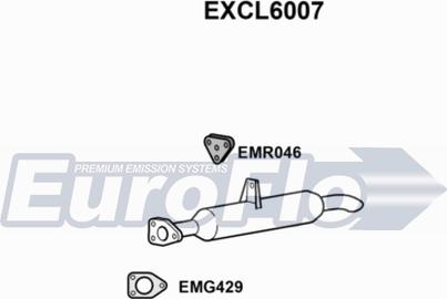 EuroFlo EXCL6007 - Izplūdes caurules uzgalis autodraugiem.lv