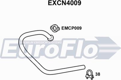 EuroFlo EXCN4009 - Izplūdes caurule autodraugiem.lv