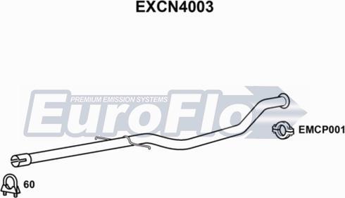 EuroFlo EXCN4003 - Izplūdes caurule autodraugiem.lv