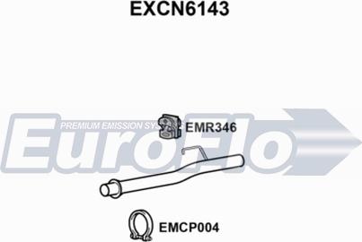 EuroFlo EXCN6143 - Izplūdes caurules uzgalis autodraugiem.lv