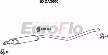 EuroFlo EXDA3000 - Vidējais izpl. gāzu trokšņa slāpētājs autodraugiem.lv