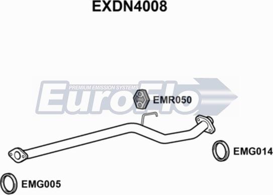 EuroFlo EXDN4008 - Izplūdes caurule autodraugiem.lv