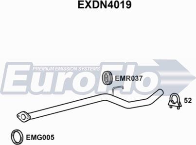 EuroFlo EXDN4019 - Izplūdes caurule autodraugiem.lv