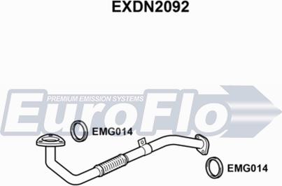 EuroFlo EXDN2092 - Izplūdes caurule autodraugiem.lv
