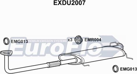 EuroFlo EXDU2007 - Izplūdes caurule autodraugiem.lv