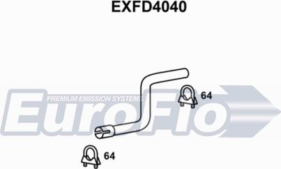 EuroFlo EXFD4040 - Izplūdes caurule autodraugiem.lv