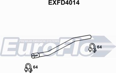 EuroFlo EXFD4014 - Izplūdes caurule autodraugiem.lv