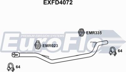 EuroFlo EXFD4072 - Izplūdes caurule autodraugiem.lv