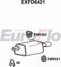 EuroFlo EXFD6421 - Izplūdes gāzu trokšņa slāpētājs (pēdējais) autodraugiem.lv