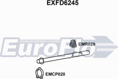 EuroFlo EXFD6245 - Izplūdes caurules uzgalis autodraugiem.lv