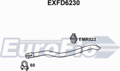 EuroFlo EXFD6230 - Izplūdes caurules uzgalis autodraugiem.lv