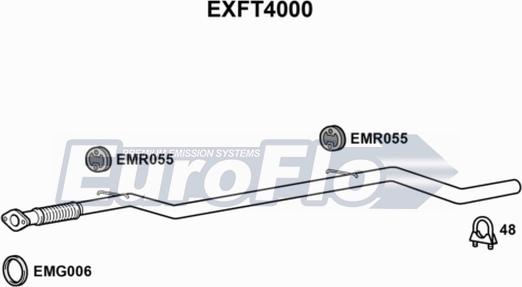 EuroFlo EXFT4000 - Izplūdes caurule autodraugiem.lv