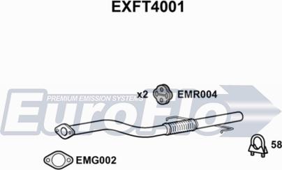 EuroFlo EXFT4001 - Izplūdes caurule autodraugiem.lv