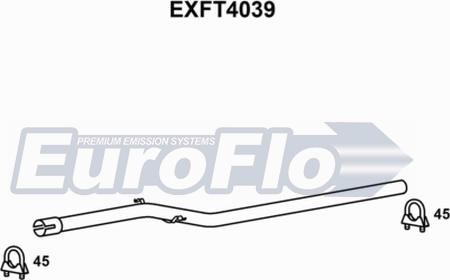 EuroFlo EXFT4039 - Izplūdes caurule autodraugiem.lv