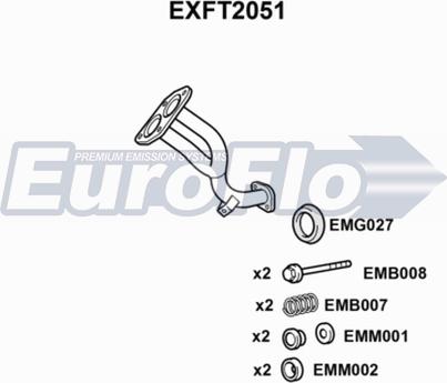 EuroFlo EXFT2051 - Izplūdes caurule autodraugiem.lv