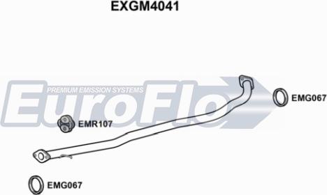 EuroFlo EXGM4041 - Izplūdes caurule autodraugiem.lv