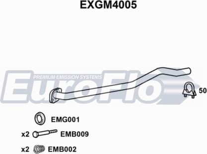 EuroFlo EXGM4005 - Izplūdes caurule autodraugiem.lv