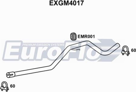 EuroFlo EXGM4017 - Izplūdes caurule autodraugiem.lv