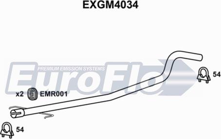 EuroFlo EXGM4034 - Izplūdes caurule autodraugiem.lv