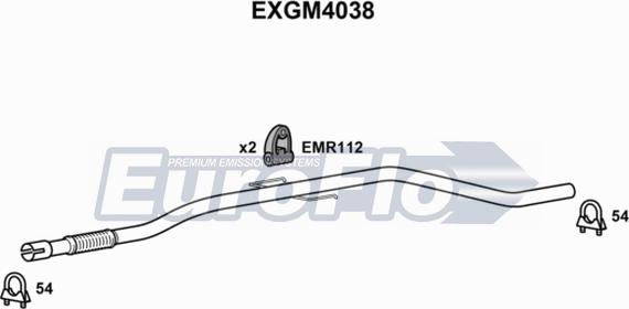 EuroFlo EXGM4038 - Izplūdes caurule autodraugiem.lv