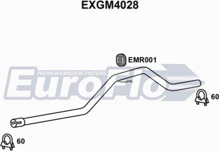 EuroFlo EXGM4028 - Izplūdes caurule autodraugiem.lv