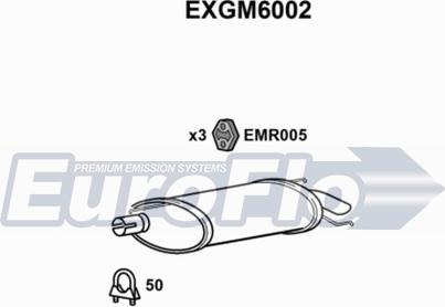 EuroFlo EXGM6002 - Izplūdes gāzu trokšņa slāpētājs (pēdējais) autodraugiem.lv