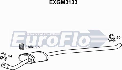 EuroFlo EXGM3133 - Vidējais izpl. gāzu trokšņa slāpētājs autodraugiem.lv