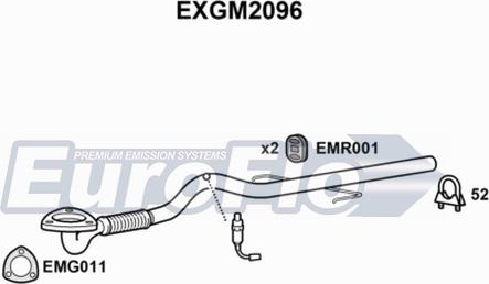 EuroFlo EXGM2096 - Izplūdes caurule autodraugiem.lv