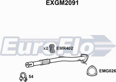 EuroFlo EXGM2091 - Izplūdes caurule autodraugiem.lv