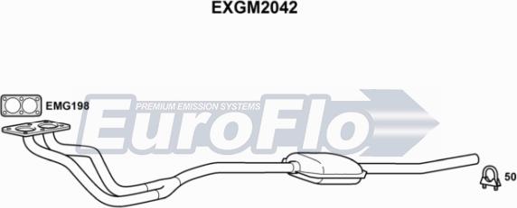 EuroFlo EXGM2042 - Izplūdes caurule autodraugiem.lv