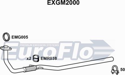 EuroFlo EXGM2000 - Izplūdes caurule autodraugiem.lv