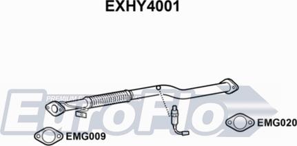 EuroFlo EXHY4001 - Izplūdes caurule autodraugiem.lv