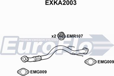 EuroFlo EXKA2003 - Izplūdes caurule autodraugiem.lv