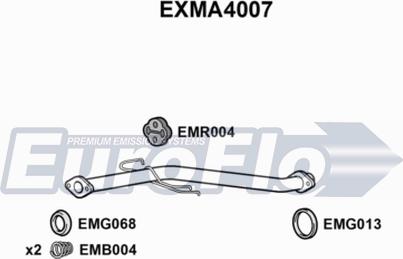 EuroFlo EXMA4007 - Izplūdes caurule autodraugiem.lv