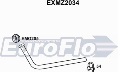 EuroFlo EXMZ2034 - Izplūdes caurule autodraugiem.lv