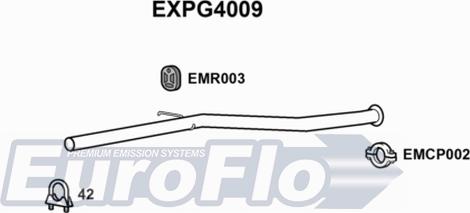 EuroFlo EXPG4009 - Izplūdes caurule autodraugiem.lv