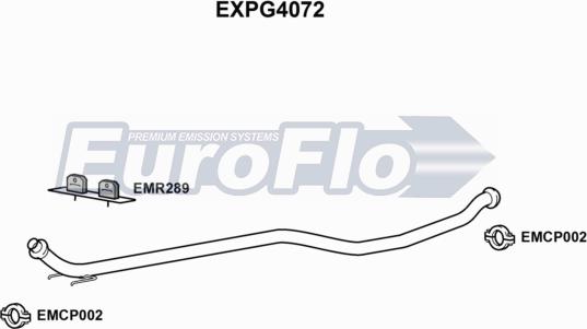 EuroFlo EXPG4072 - Izplūdes caurule autodraugiem.lv