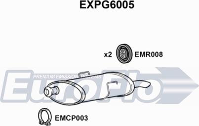 EuroFlo EXPG6005 - Izplūdes gāzu trokšņa slāpētājs (pēdējais) autodraugiem.lv
