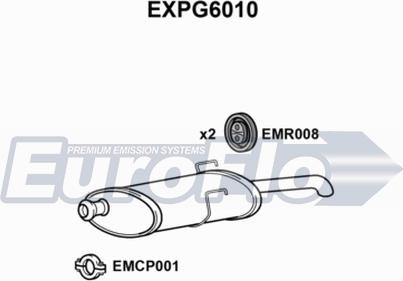 EuroFlo EXPG6010 - Izplūdes gāzu trokšņa slāpētājs (pēdējais) autodraugiem.lv