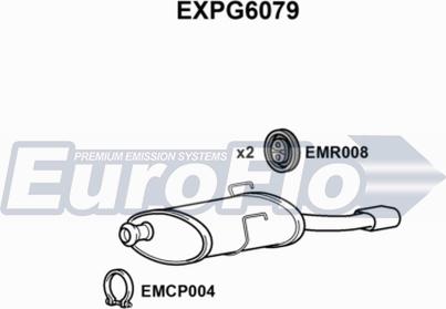 EuroFlo EXPG6079 - Izplūdes gāzu trokšņa slāpētājs (pēdējais) autodraugiem.lv