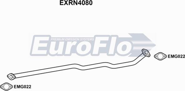 EuroFlo EXRN4080 - Izplūdes caurule autodraugiem.lv